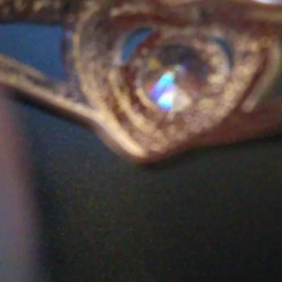 NWOT - Sterling Silver Crystal Romantic Heart Diamond Ring In Box - 8 3/4 - Picture 10 of 10